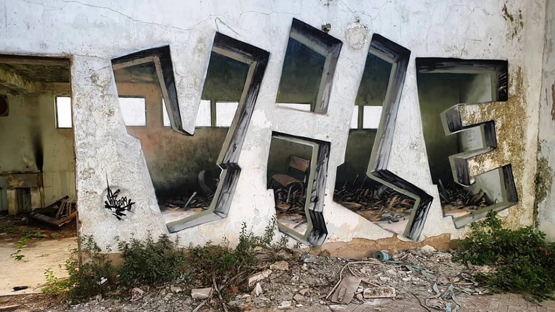 Vile, el artista urbano portugués que triunfa en redes sociales con sus graffitis 3D Vile, el artista urbano portugués que triunfa en redes sociales con sus graffitis 3D