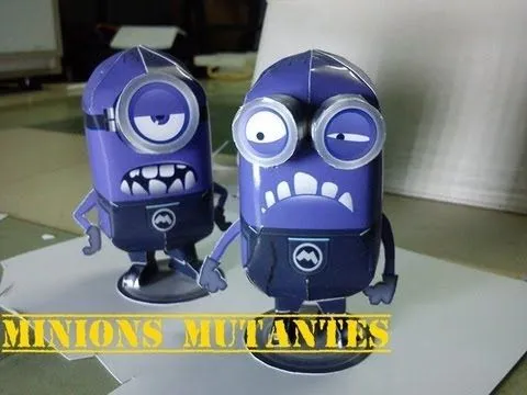 Mi Villano Favorito Paperkraft Tutorial "Minions Mutantes" - YouTube Mi Villano Favorito Paperkraft Tutorial "Minions Mutantes" - YouTube