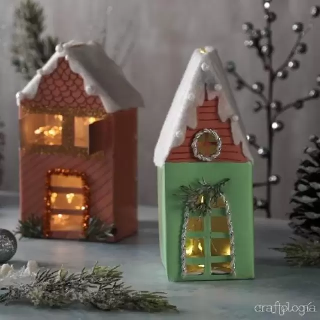 Villas Navideñas con cartón reciclado, la mejor manualidad navideña Villas Navideñas con cartón reciclado, la mejor manualidad navideña