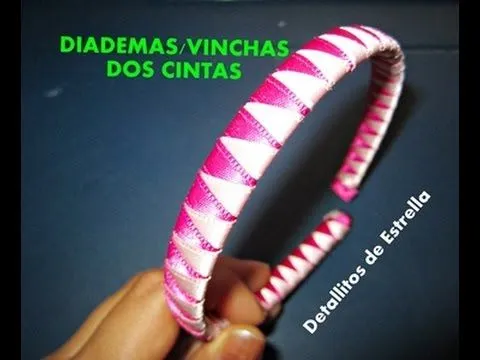 VINCHA DIADEMA DOS CINTAS - YouTube