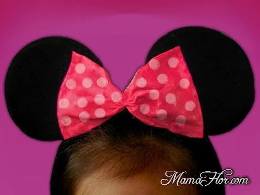 Vincha: Orejas y Moño de Minnie Mouse | Disfraz paso a paso ... Vincha: Orejas y Moño de Minnie Mouse | Disfraz paso a paso ...