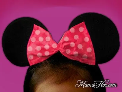Vincha: Orejas y Moño de Minnie Mouse | Disfraz paso a paso ... Vincha: Orejas y Moño de Minnie Mouse | Disfraz paso a paso ...