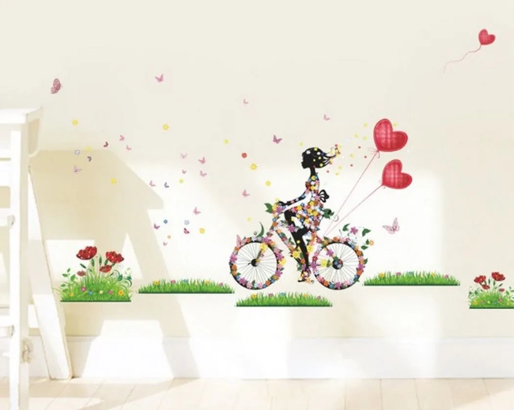 Vinil Decorativo Hada en Bici Globos Sala Habitación Cuarto – Darababy.mx Vinil Decorativo Hada en Bici Globos Sala Habitación Cuarto – Darababy.mx