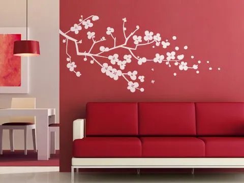 Cerezo en flor - Vinilo Decorativo de la colección Árboles ...
