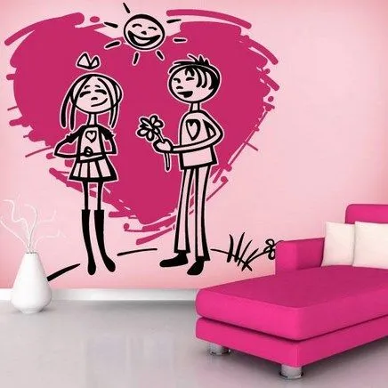 Vinilo Decorativo Amor Adolescente - vinilos decorativos punto net