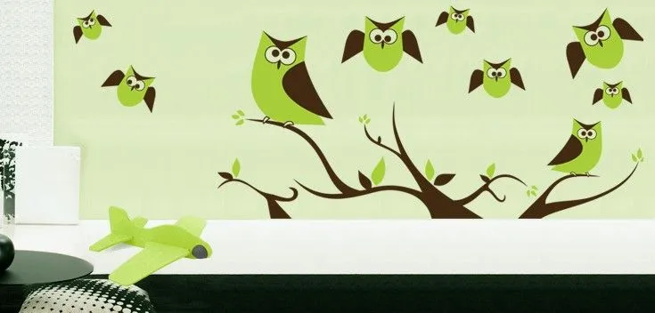 Vinilo decorativo Buhos « Vinilos decorativos
