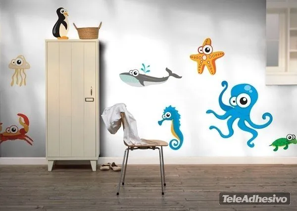 Vinilo infantil Caballito de mar