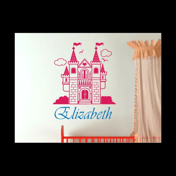 Vinilo infantil personalizado - Castillo