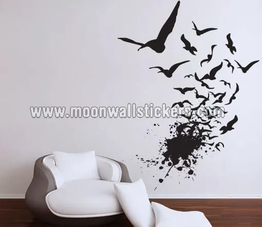 Vinilo Pared Pájaro Tribal - Moon Wall Stickers