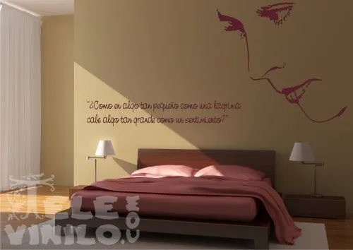 Vinilos Adhesivos Decorativos Perfil de Mujer - Comprar en Tienda ... Vinilos Adhesivos Decorativos Perfil de Mujer - Comprar en Tienda ...
