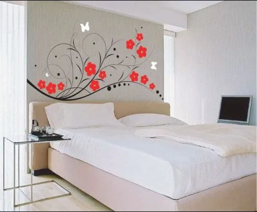 VINILOS ADHESIVOS PARA DORMITORIOS VINYL DECAL BEDROOM WALL ...