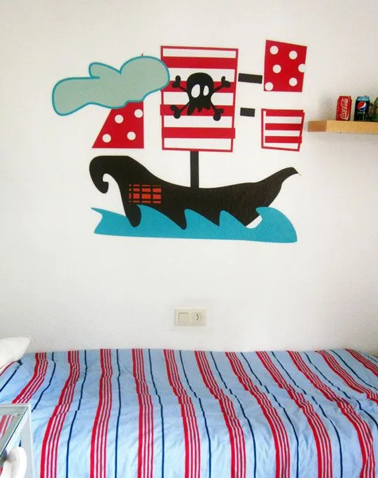 Vinilos decorativos infantiles de Piratas — Habitaciones Tematicas