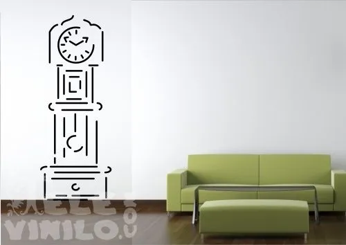 Vinilos Decorativos Original Silueta Reloj de Pared - Comprar en ...