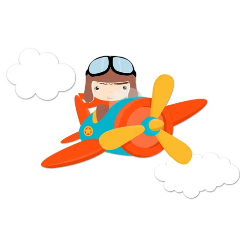 vinilos-infantiles-avion-en- ...
