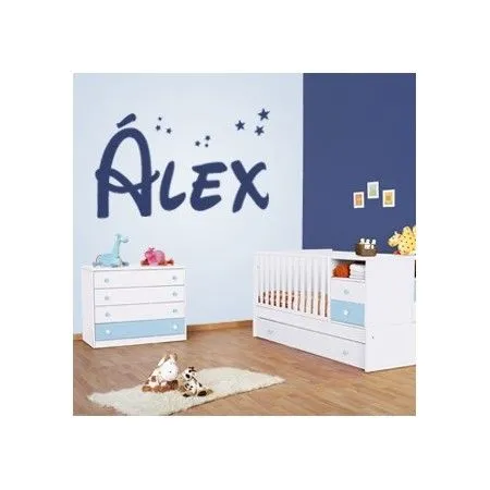 Vinilos infantiles con nombre Alex. Pegatinas o adhesivos de pared ...