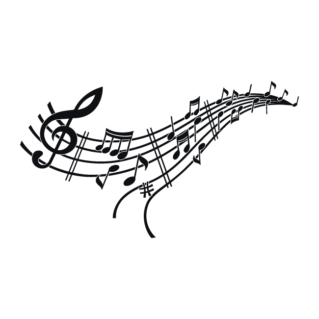 PENTAGRAMA CON NOTAS MUSICALES - Imagui