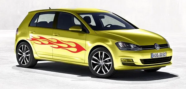 Vinilos Tuning Franjas laterales fuego