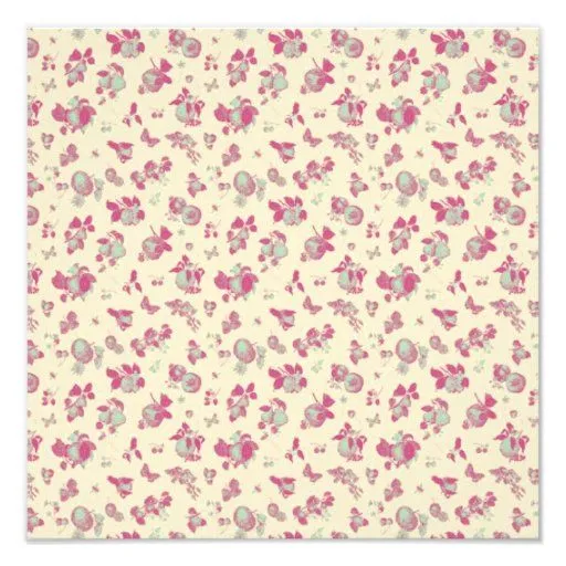 Vintage azul y rosado en colores pastel floral fotografías | Zazzle