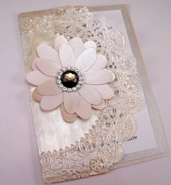 Vintage Couture Invitación De La Boda De Cristal Swarovski Smokey ... Vintage Couture Invitación De La Boda De Cristal Swarovski Smokey ...