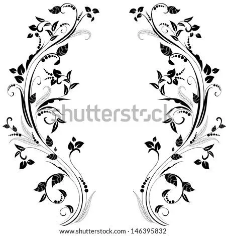 Vintage Floral Pattern Ilustración vectorial en stock 146395832 ...