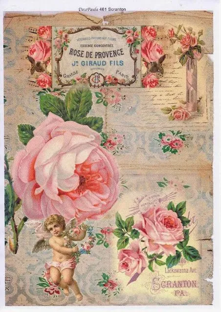 VINTAGE, EL GLAMOUR DE ANTAÑO: Láminas para Decoupage (1)