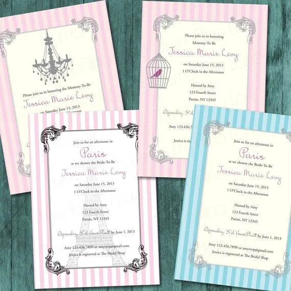 Vintage parisinas invitaciones para imprimir por ThumbAlinaLane Vintage parisinas invitaciones para imprimir por ThumbAlinaLane