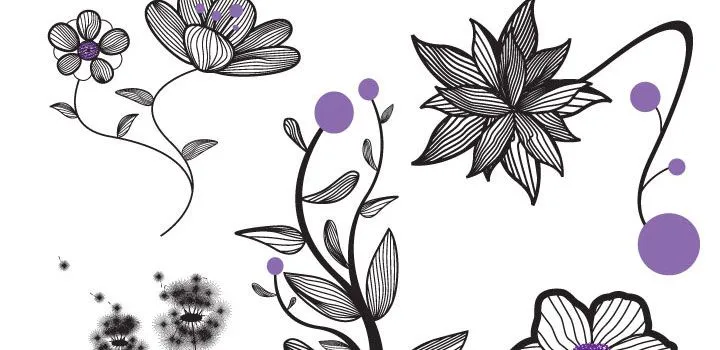 Flores Vintage | Vectores Gratis