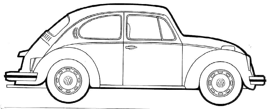 vintage volkswagen beetle coloring pages | vw bug Colouring Pages ...