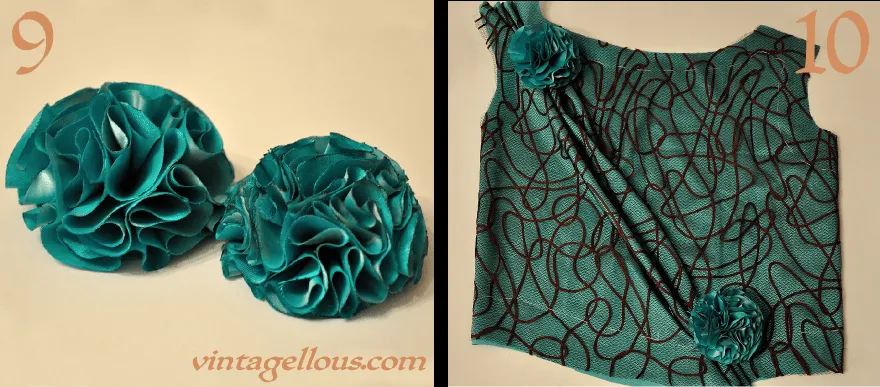 Vintagellous: DIY FLORES DE TELA PARA UN VESTIDO DE FIESTA