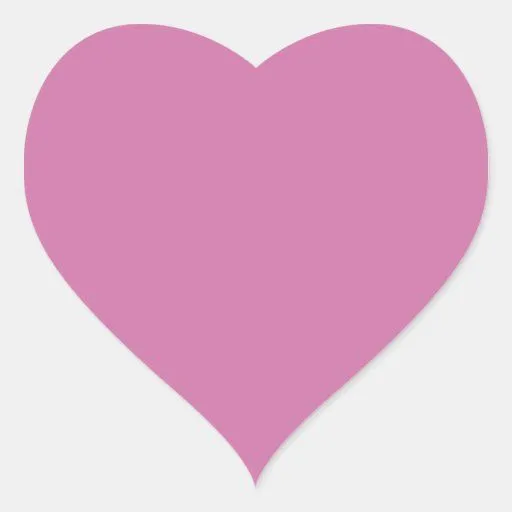 Violeta Pegatina En Forma De Corazón | Zazzle