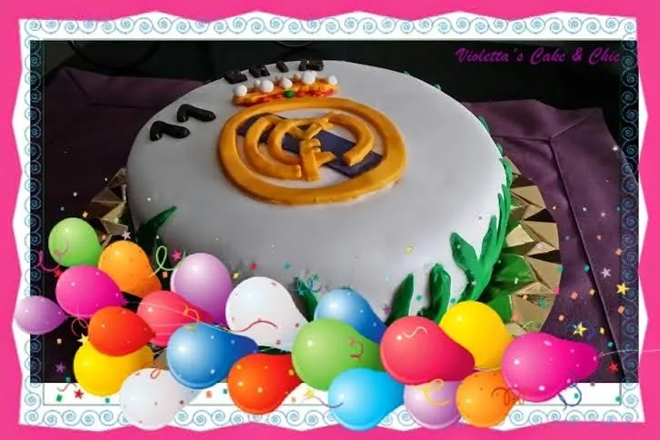 Violetta´s Cake & Chic: Tarta "Real Madrid" para Cumple