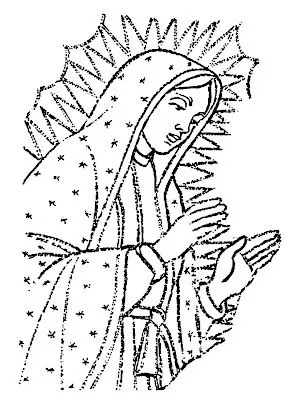 Virgen de Guadalupe image para dibujar - Imagui