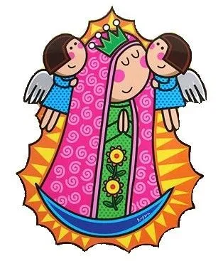 Virgen distroller para colorear - Imagui
