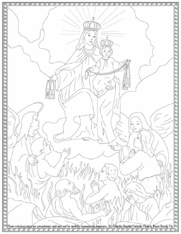 virgen del carmen para colorear Car Tuning