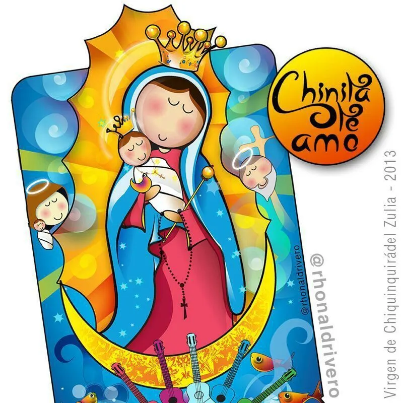 Virgen de la chinquinquira patrona de maracaibo | Virgen caricatura, Virgen  de chiquinquira, Virgencita