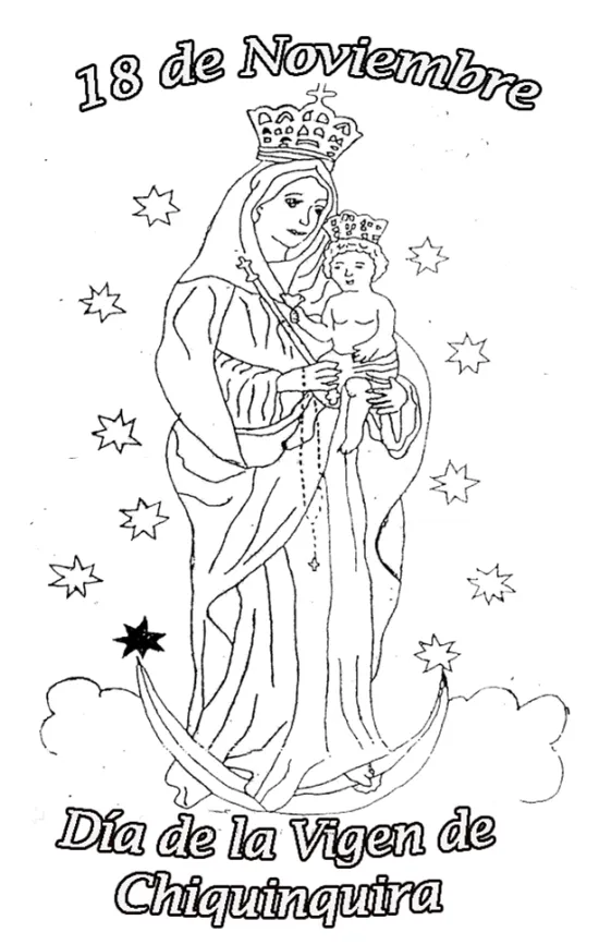 Virgen De Chiquinquira Blanco Y Negro Para Colorear | Efemérides ... Virgen De Chiquinquira Blanco Y Negro Para Colorear | Efemérides ...