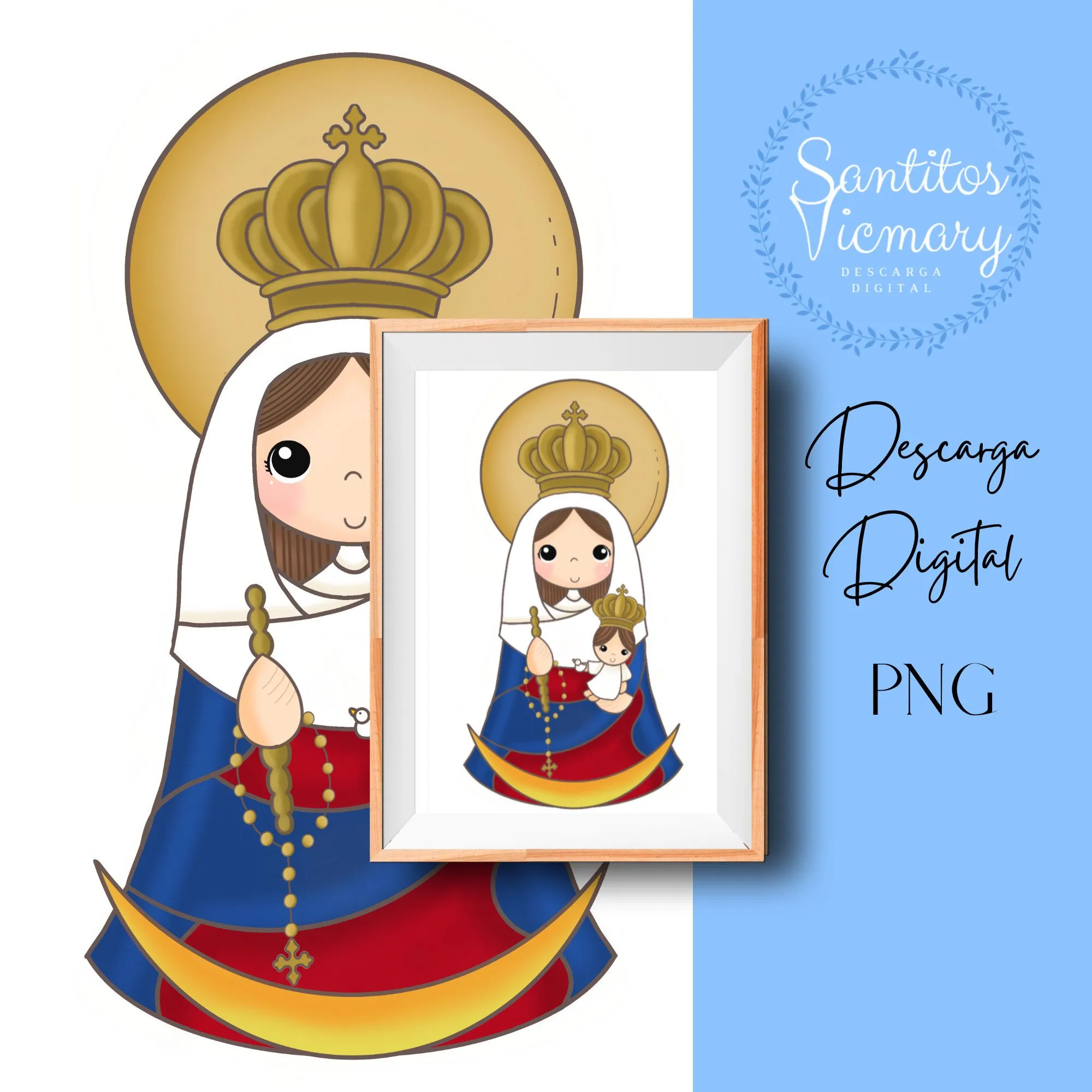 Virgen de Chiquinquira/Descarga Digital virgen de venezuela/ - Etsy México