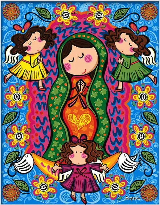 Virgencita Plis Distroller Arte Infantil