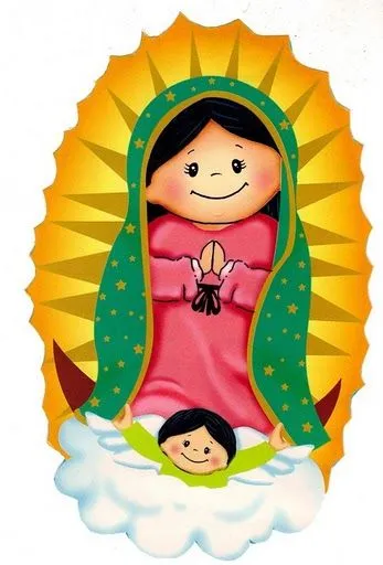 Virgencita para colorear - Imagui