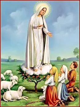 La virgen de fatima para colorear - Imagui