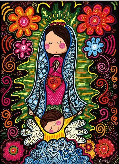 virgen de guadalupe caricatura png - Buscar con Google | Tattoo ...