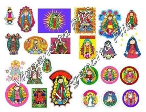 Virgin of Guadalupe Cartoon Images 95 by RRMexicoSupply on Etsy
