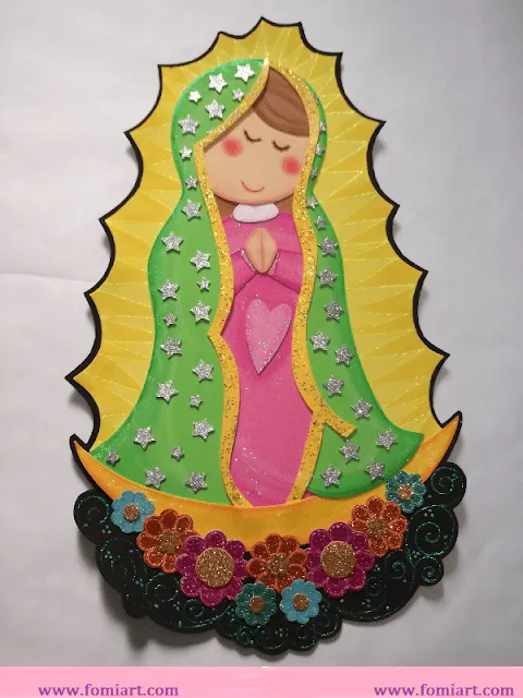 Imagenes de la Virgen de Guadalupe en foami - Imagui