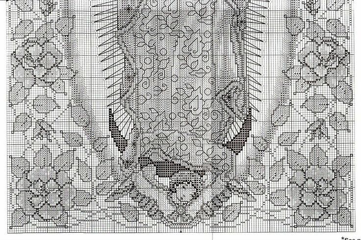 Virgen de Guadalupe 1 | imagenes religiosas a punto de cruz ... Virgen de Guadalupe 1 | imagenes religiosas a punto de cruz ...