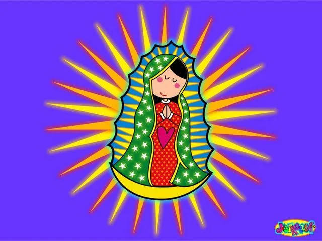 Santitos en caricatura - Imagui | la Virgen de Guadalupe | Pinterest
