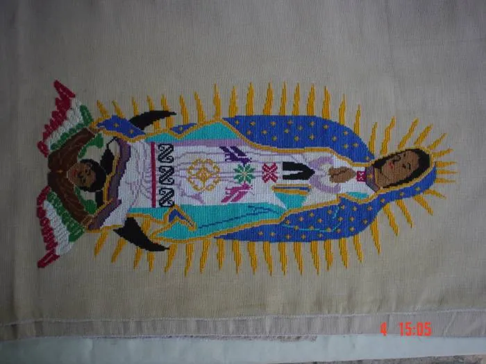 Virgen de Guadalupe en punto de cruz - Imagui Virgen de Guadalupe en punto de cruz - Imagui
