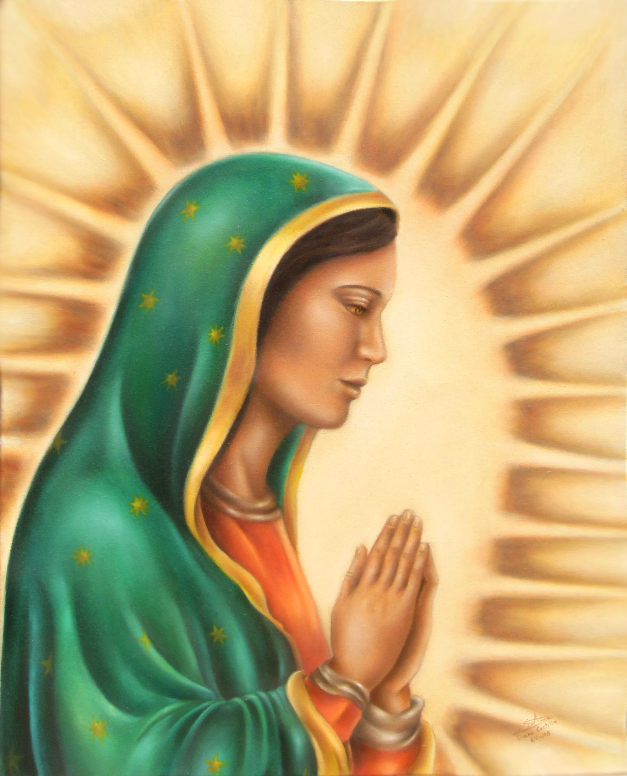 Virgen de Guadalupe_perfil by DianaCastillA on DeviantArt