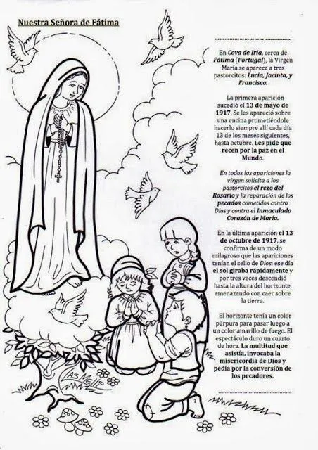 VIRGEN MARÍA, RUEGA POR NOSOTROS : VIRGEN MARIA - PARA COLOREAR