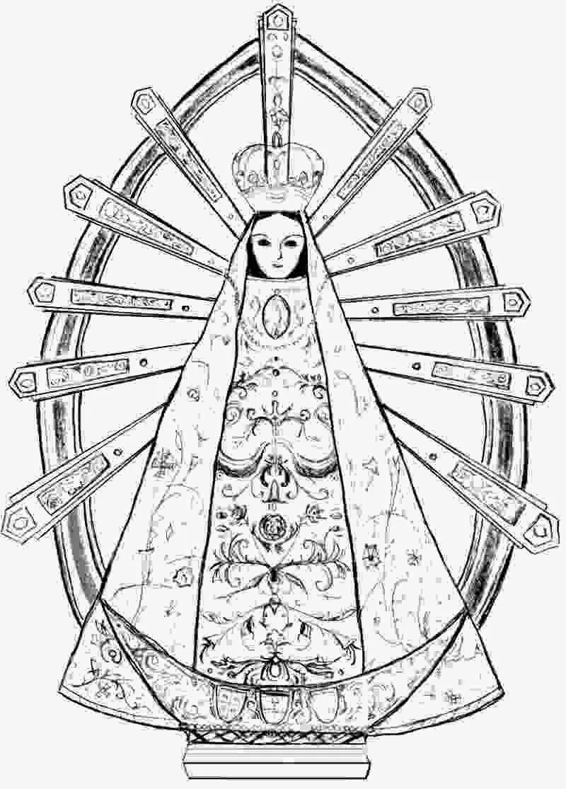 La virgen del valle para colorear - Imagui
