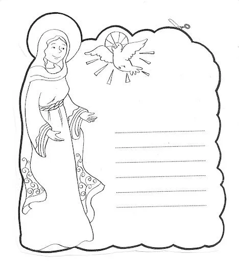 LA VIRGEN MARIA: SU VIDA EN VIÑETAS INFANTILES PARA PINTAR LA VIRGEN MARIA: SU VIDA EN VIÑETAS INFANTILES PARA PINTAR